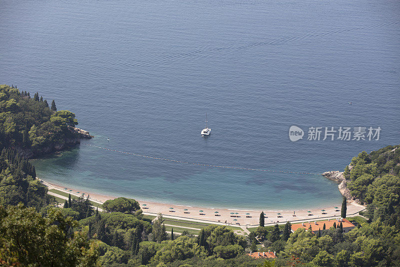 Sveti Stefan，黑山的风景